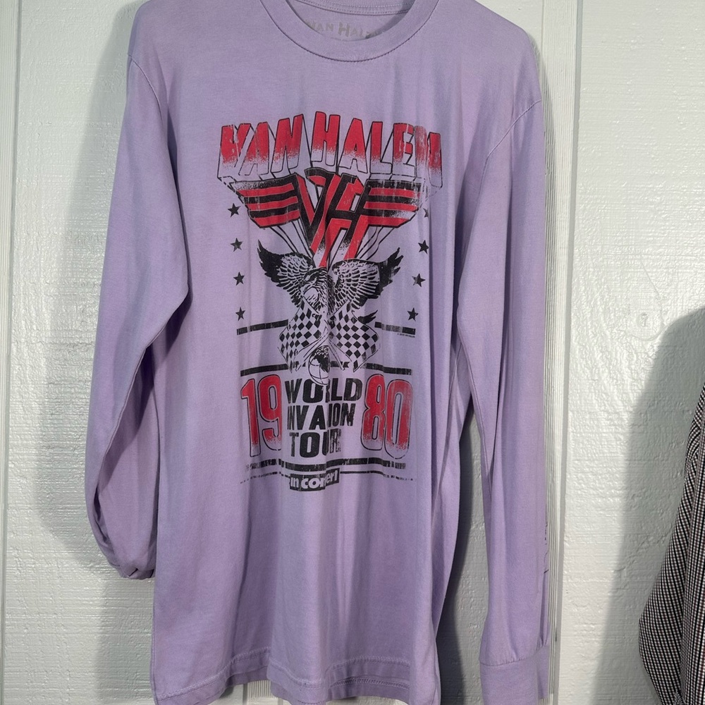 Retro Van Halen World Invasion Tour In Concert Long Sleeve Shirt Size - Picture 2 of 5